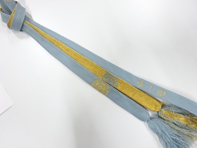 廣澤徳三郎　正絹　手組帯締め